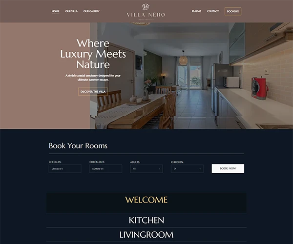 Villa Nero website